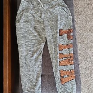 PINK Victoria's Secret Gray Sweatpants with Sequin Detail